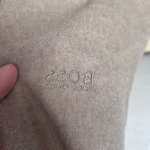 Hugo Boss Cashmere scarf beige - Picture 2 of 5